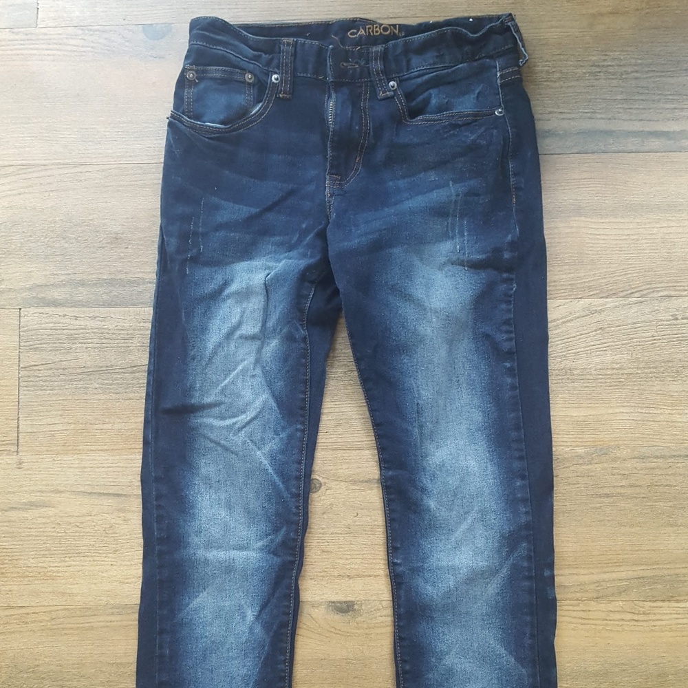 Carbon Dark Wash Men's Super Skinny Jeans